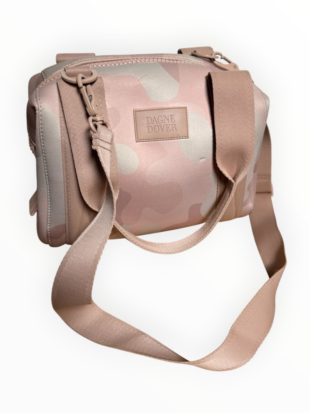Dagne Dover Landon Carryall Duffle Bag pink camo